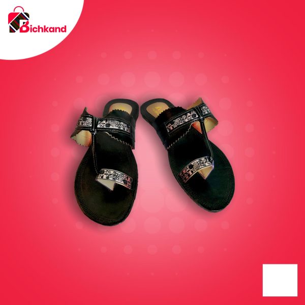 Ladies Chappal Black LC5
